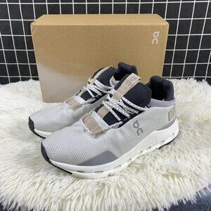 New ON Running Cloud Cloudnova White Sand Womens Casual Fashion Sneake